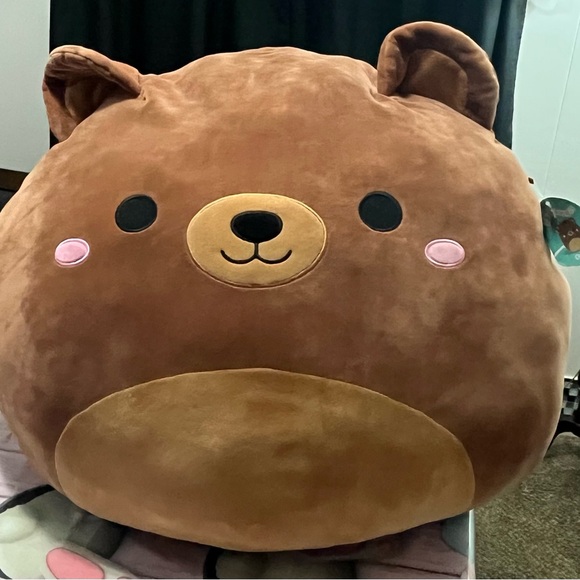 Omar the Bear Squishmallow Brown Plush Toy - Picture 3 of 11